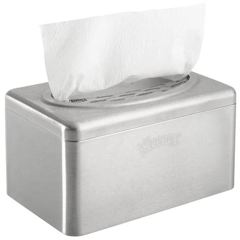 kleenex stainless steel countertop box towel cover|kleenex hand towel dispenser holder.